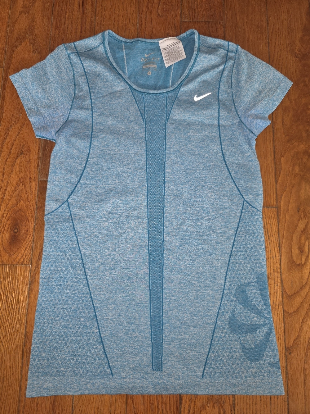 Nike Dri-FIT Heathered Blue Performance Tee